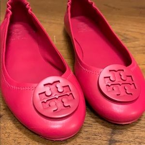 Tory Burch Minnie travel ballet flat leather